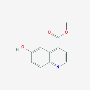 molecular formula C11H9NO3 B7903703 Methyl 6-hydroxyquinoline-4-carboxylate 