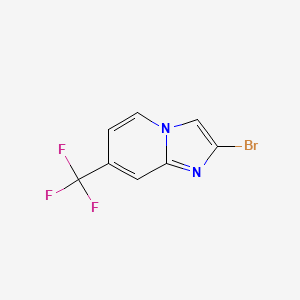 molecular formula C8H4BrF3N2 B7903735 2-Bromo-7-trifluoromethyl-imidazo[1,2-a]pyridine 