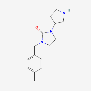 molecular formula C15H21N3O B7903741 1-(4-methylbenzyl)-3-tetrahydro-1H-pyrrol-3-yltetrahydro-2H-imidazol-2-one 