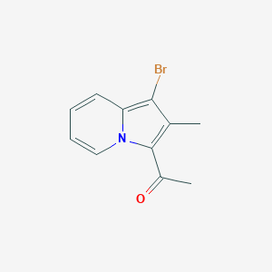 molecular formula C11H10BrNO B7903748 1-(1-Bromo-2-methylindolizin-3-yl)ethan-1-one 