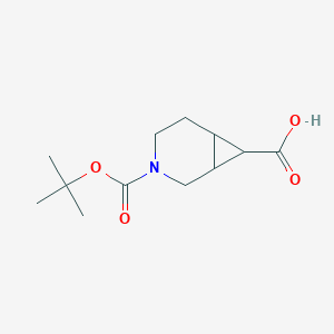 molecular formula C12H19NO4 B7903797 3-N-Boc-3-aza-bicyclo[4.1.0]heptane-7-carboxylic acid 