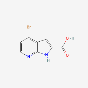 molecular formula C8H5BrN2O2 B7903798 4-Bromo-1H-pyrrolo[2,3-B]pyridine-2-carboxylic acid 