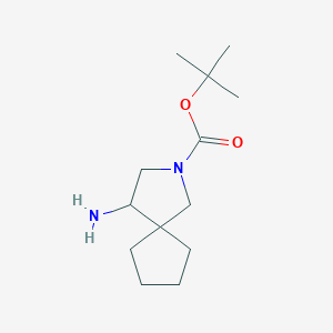 molecular formula C13H24N2O2 B7903805 Tert-butyl 4-amino-2-azaspiro[4.4]nonane-2-carboxylate 