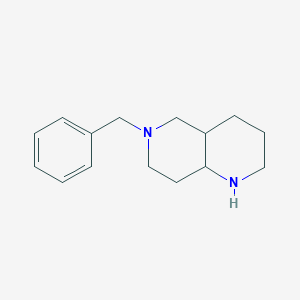 molecular formula C15H22N2 B7903831 6-Benzyl-decahydro-[1,6]naphthyridine 