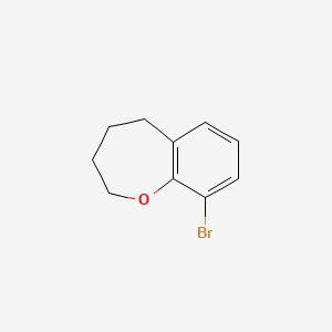 molecular formula C10H11BrO B7903868 9-Bromo-2,3,4,5-tetrahydrobenzo[b]oxepine 