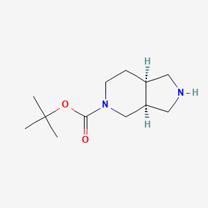 molecular formula C12H22N2O2 B7903873 tert-Butyl (3aS,7aR)-octahydro-5H-pyrrolo[3,4-c]pyridine-5-carboxylate 