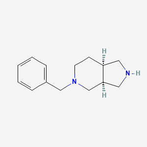 molecular formula C14H20N2 B7903898 (3aS,7aR)-5-benzyl-1,2,3,3a,4,6,7,7a-octahydropyrrolo[3,4-c]pyridine 