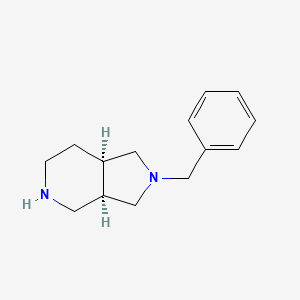 molecular formula C14H20N2 B7903900 (3aR,7aR)-2-benzyl-1,3,3a,4,5,6,7,7a-octahydropyrrolo[3,4-c]pyridine 