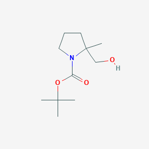 molecular formula C11H21NO3 B7903919 Tert-butyl 2-(hydroxymethyl)-2-methylpyrrolidine-1-carboxylate CAS No. 317355-81-0