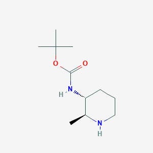 molecular formula C11H22N2O2 B7903942 Tert-butyl N-[(2S,3R)-2-methyl-3-piperidyl]carbamate 