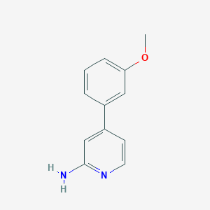 molecular formula C12H12N2O B7903996 4-(3-甲氧基苯基)吡啶-2-胺 