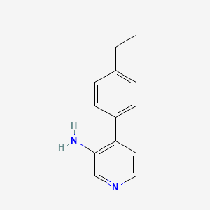 molecular formula C13H14N2 B7904002 4-(4-Ethylphenyl)pyridin-3-amine 