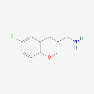 molecular formula C10H12ClNO B7904016 (6-Chlorochroman-3-YL)methanamine 
