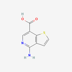 molecular formula C8H6N2O2S B7904046 4-Aminothieno[3,2-c]pyridine-7-carboxylicacid 