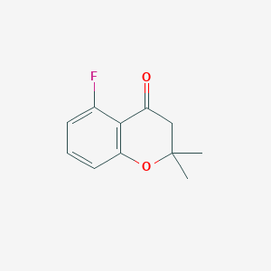 molecular formula C11H11FO2 B7904049 5-氟-2,2-二甲基色满-4-酮 