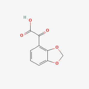 molecular formula C9H6O5 B7904050 2-(Benzo[d][1,3]dioxol-4-yl)-2-oxoacetic acid 