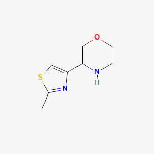 molecular formula C8H12N2OS B7904075 3-(2-Methylthiazol-4-Yl)Morpholine 