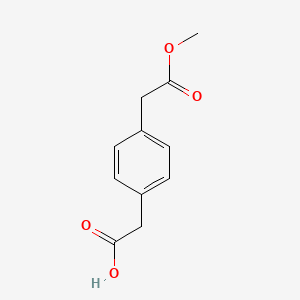 molecular formula C11H12O4 B7904085 2-(4-(2-Methoxy-2-oxoethyl)phenyl)acetic acid 