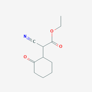 molecular formula C11H15NO3 B7904092 alpha-Cyano-2-oxocyclohexane-1-acetic acid ethyl ester 