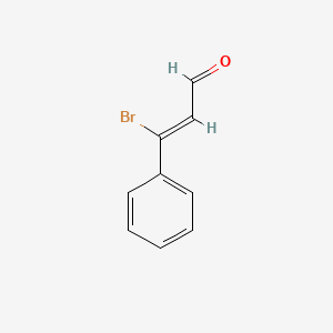 molecular formula C9H7BrO B7904108 3-溴-3-苯基丙烯醛 