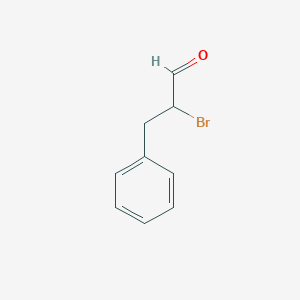 molecular formula C9H9BrO B7904120 2-Bromo-3-phenylpropanal 
