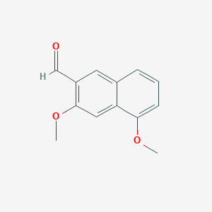 molecular formula C13H12O3 B7904153 3,5-Dimethoxy-2-naphthaldehyde 