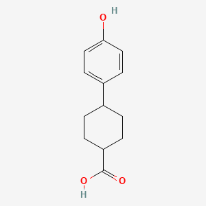 molecular formula C13H16O3 B7904162 4-(4-Hydroxyphenyl)cyclohexane-1-carboxylic acid CAS No. 111993-10-3