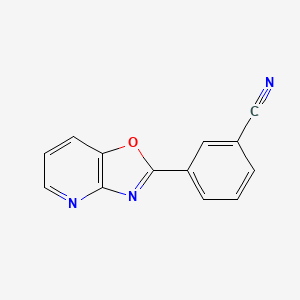 molecular formula C13H7N3O B7904173 3-oxazolo[4,5-b]pyridin-2-ylBenzonitrile CAS No. 52334-91-5
