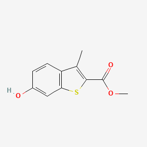 molecular formula C11H10O3S B7904193 6-Hydroxy-3-methylbenzo[b]thiophene-2-carboxylic acid methyl ester CAS No. 82788-19-0