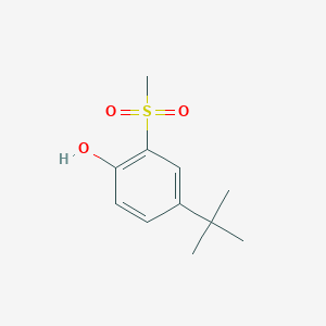 molecular formula C11H16O3S B7904224 4-tert-Butyl-2-(methanesulfonyl)phenol CAS No. 79573-95-8
