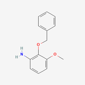 molecular formula C14H15NO2 B7904235 2-(Benzyloxy)-3-methoxyaniline 