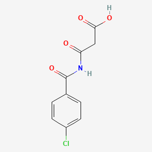 molecular formula C10H8ClNO4 B7904290 3-[(4-Chlorobenzoyl)amino]-3-oxopropanoic acid 