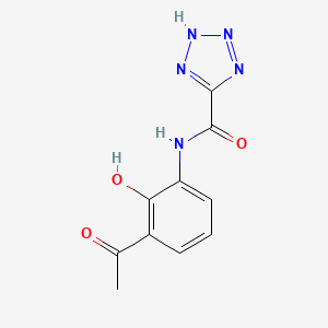 molecular formula C10H9N5O3 B7904303 N-(3-acetyl-2-hydroxyphenyl)-2H-tetrazole-5-carboxamide 