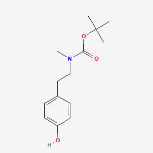 molecular formula C14H21NO3 B7904315 Tert-butyl 4-hydroxyphenethyl(methyl)carbamate 