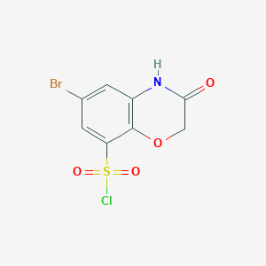 6-Bromo-3-oxo-3,4-dihydro-2H-benzo[1,4]oxazine-8-sulfonyl chloride