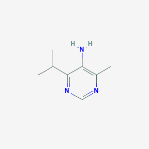 molecular formula C8H13N3 B7904366 4-Isopropyl-6-methylpyrimidin-5-amine 