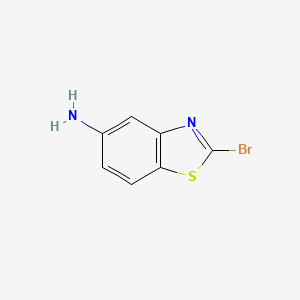 molecular formula C7H5BrN2S B7904374 2-Bromobenzo[d]thiazol-5-amine 