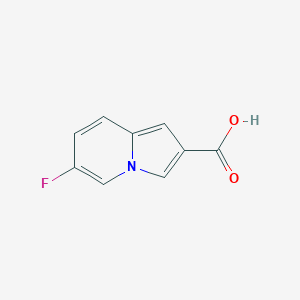 molecular formula C9H6FNO2 B7904414 6-Fluoroindolizine-2-carboxylic acid 