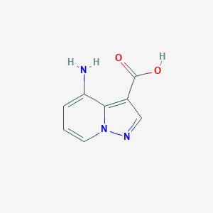 molecular formula C8H7N3O2 B7904418 4-Amino-pyrazolo[1,5-a]pyridine-3-carboxylic acid 
