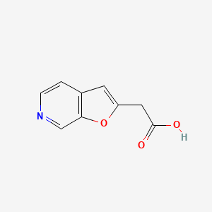 molecular formula C9H7NO3 B7904420 2-{Furo[2,3-c]pyridin-2-yl}acetic acid 