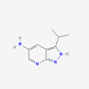 3-(propan-2-yl)-1H-pyrazolo[3,4-b]pyridin-5-amine