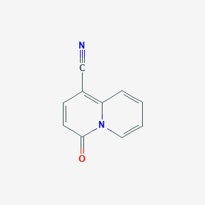 molecular formula C10H6N2O B7904439 4-oxo-4H-quinolizine-1-carbonitrile 