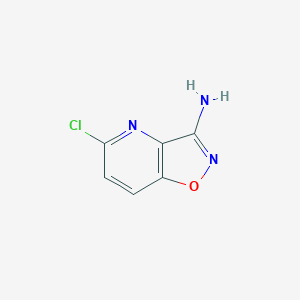 molecular formula C6H4ClN3O B7904445 5-Chloroisoxazolo[4,5-b]pyridin-3-amine 