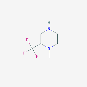 molecular formula C6H11F3N2 B7904470 1-Methyl-2-(trifluoromethyl)piperazine 