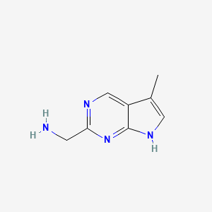 (5-Methyl-7H-pyrrolo[2,3-d]pyrimidin-2-yl)methanamine