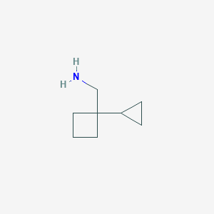 molecular formula C8H15N B7904685 (1-Cyclopropylcyclobutyl)methanamine 