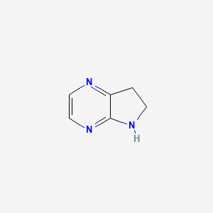molecular formula C6H7N3 B7904708 5H,6H,7H-Pyrrolo[2,3-B]pyrazine 