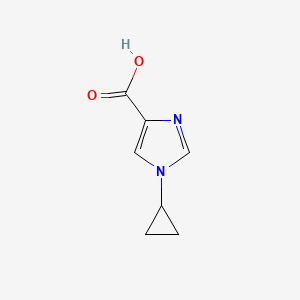 molecular formula C7H8N2O2 B7904765 1-cyclopropyl-1H-imidazole-4-carboxylic acid 