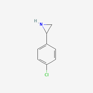 molecular formula C8H8ClN B7904769 2-(4-Chlorophenyl)aziridine 