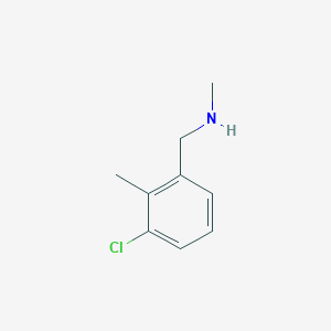 molecular formula C9H12ClN B7904785 1-(3-chloro-2-methylphenyl)-N-methylmethanamine 